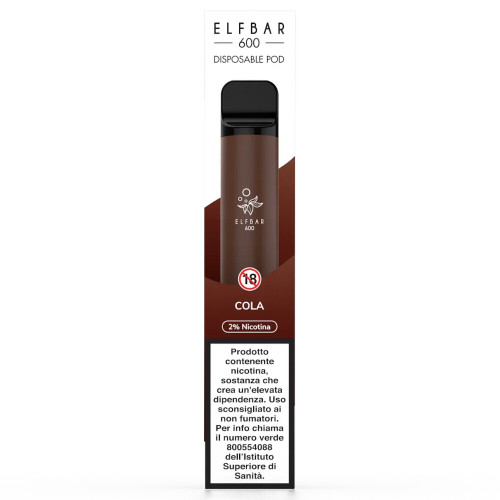Elfbar 600 Disposable Electronic Cigarette Cola 20mg/ml