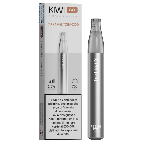 Kiwi Go Disposable Electronic Cigarette Caramel Tobacco