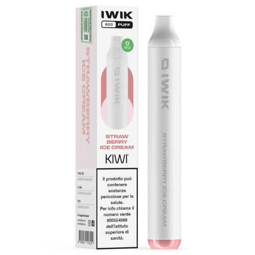 Iwik Disposable Electronic Cigarette Strawberry Ice Cream